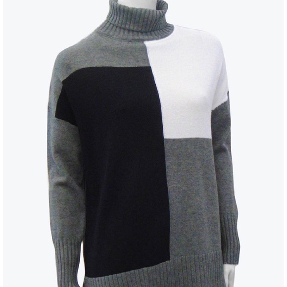 ❤️POINT ZERO PATCH WORKED COLOR BLOCKING SWEATER❤️ - Picture 1 of 15